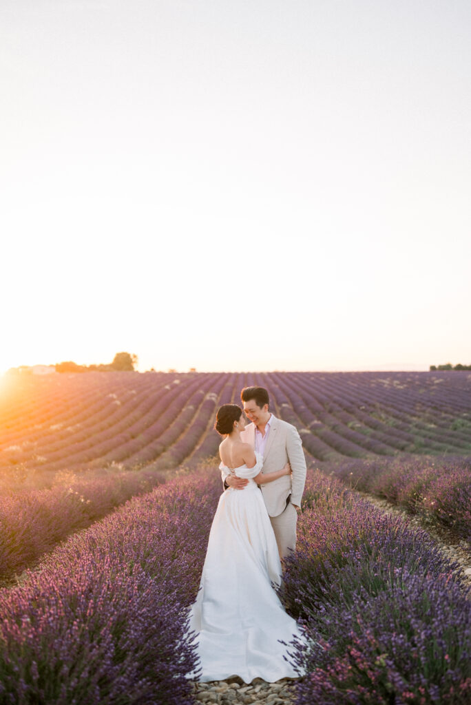 séance photo fiançailles lavande valensole