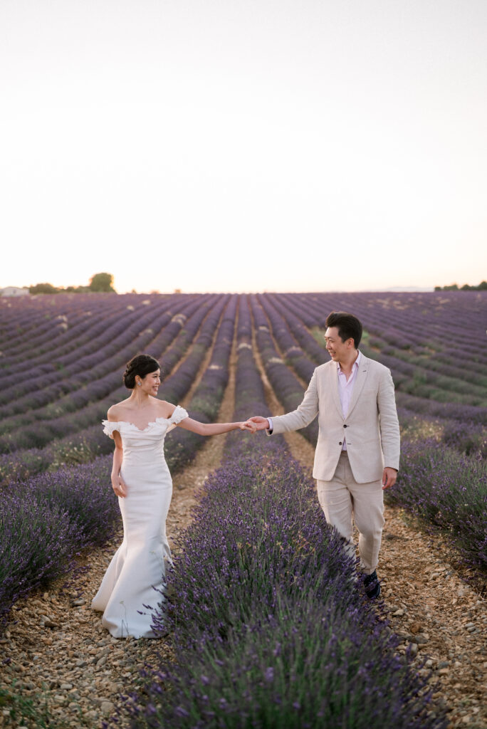 séance photo fiançailles lavande valensole