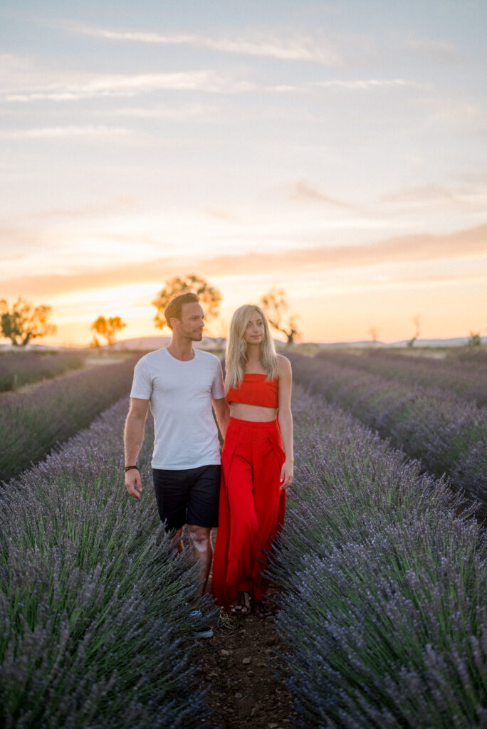 séance photo fiançailles lavande valensole